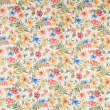 Popelín Algodón Flores Blanco - Ribes y Casals