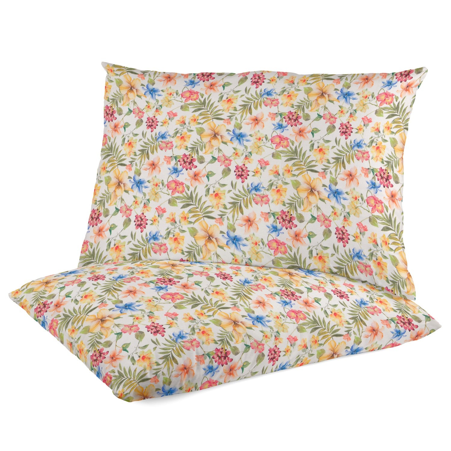 Popelín Algodón Flores Blanco - Ribes y Casals