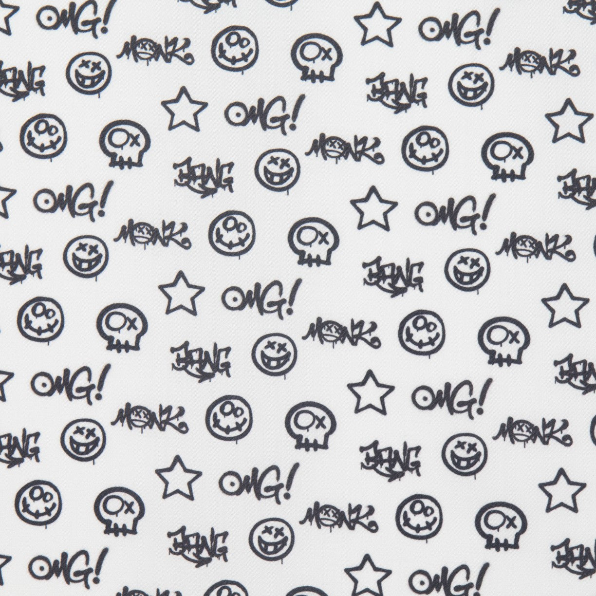 Popelín Algodón Graffiti Blanca - Ribes y Casals