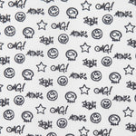 Popelín Algodón Graffiti Blanca - Ribes y Casals