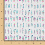 Popelín Algodón Ice Cream Turquesa - Ribes y Casals