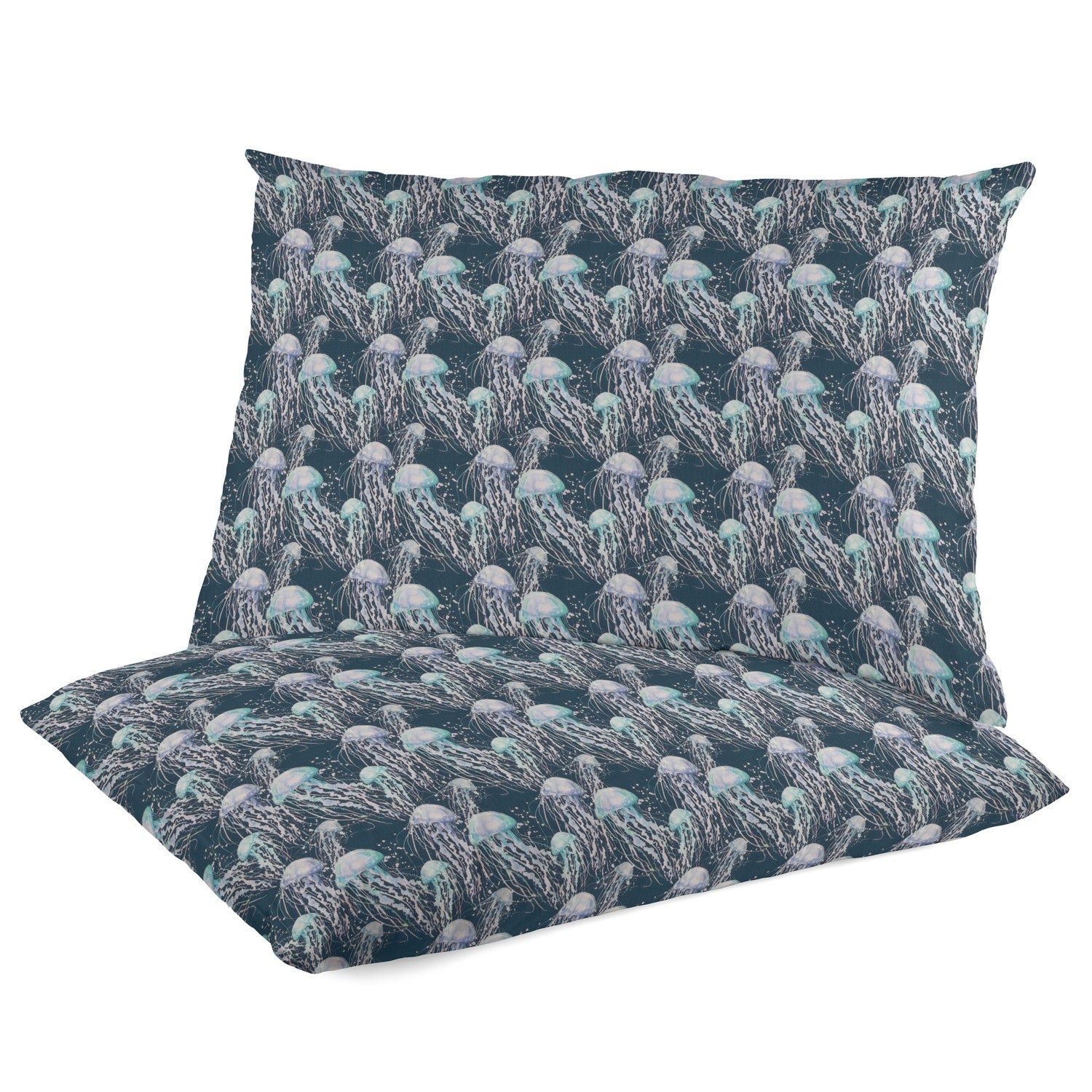 Popelín Algodón Medusas Petróleo - Ribes y Casals