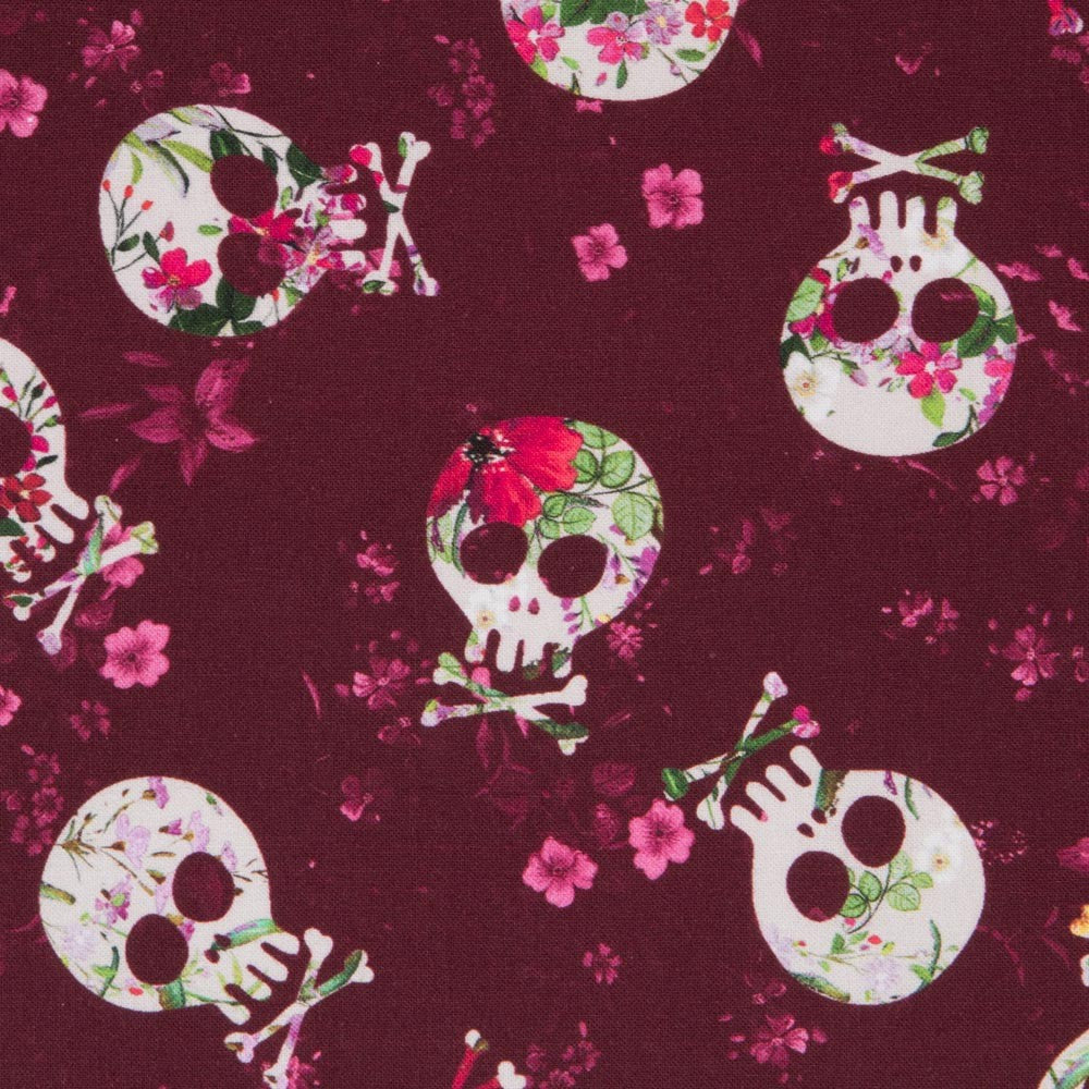Popelín Algodón Pretty Skull - Ribes y Casals