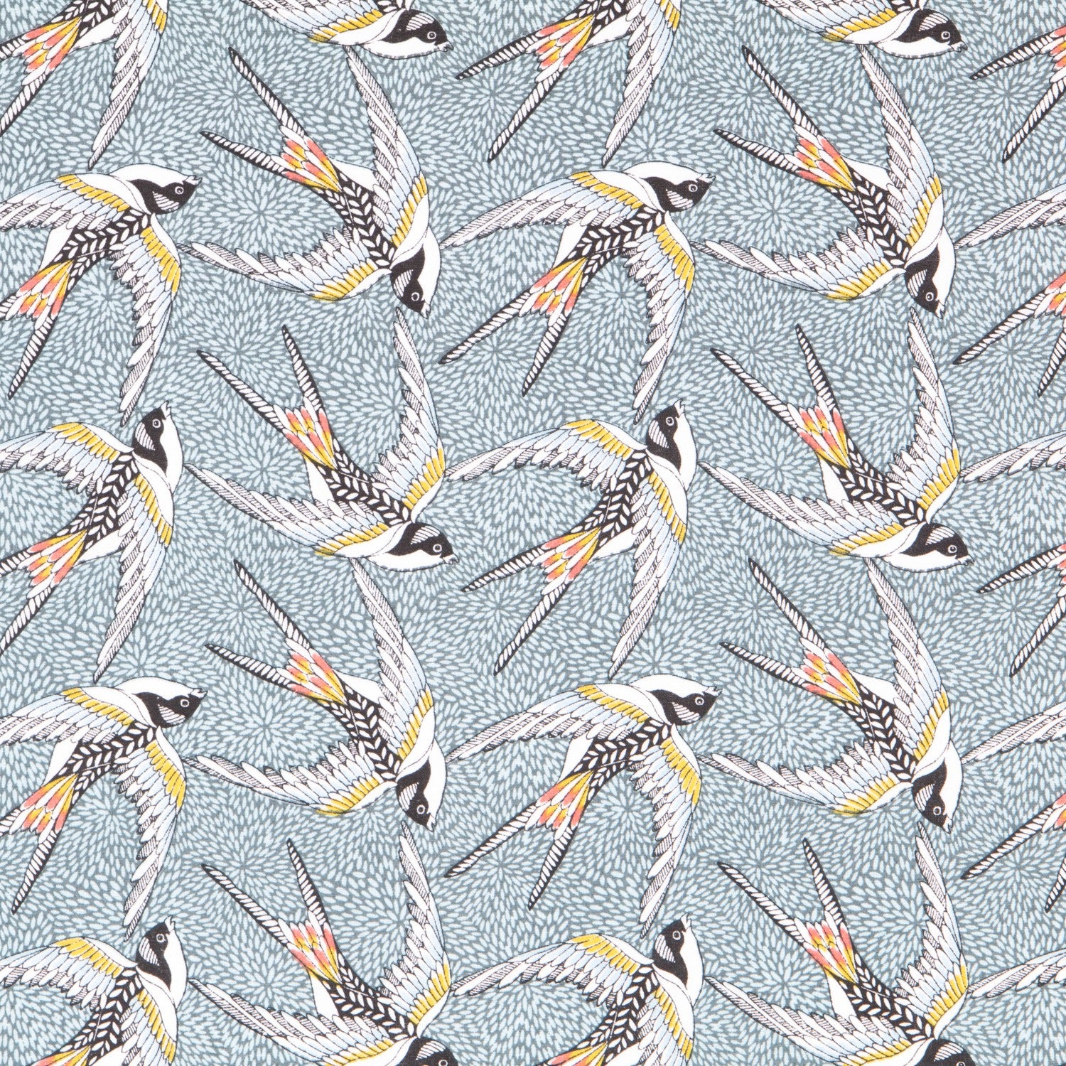 Popelín Bird Turquesa - Ribes y Casals