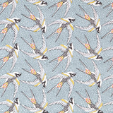 Popelín Bird Turquesa - Ribes y Casals