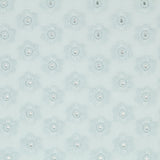 Popelín Bordado Floral Verde Menta - Ribes y Casals