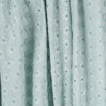 Popelín Bordado Floral Verde Menta - Ribes y Casals