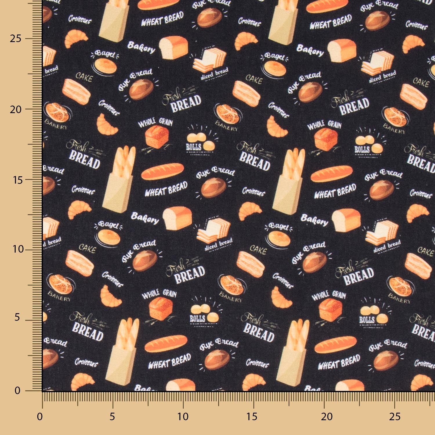 Popelín Bread Negra - Ribes y Casals