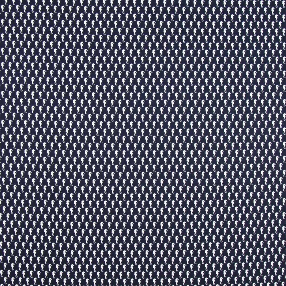 Popelín Caballito Azul Marino - Ribes y Casals