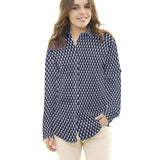 Popelín Caballito Azul Marino - Ribes y Casals