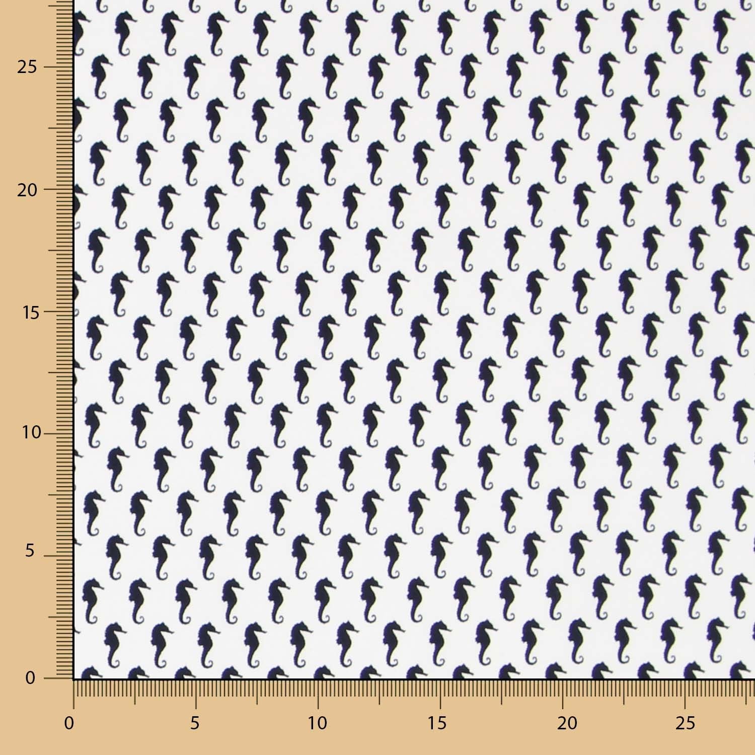 Popelín Caballito Blanca - Ribes y Casals
