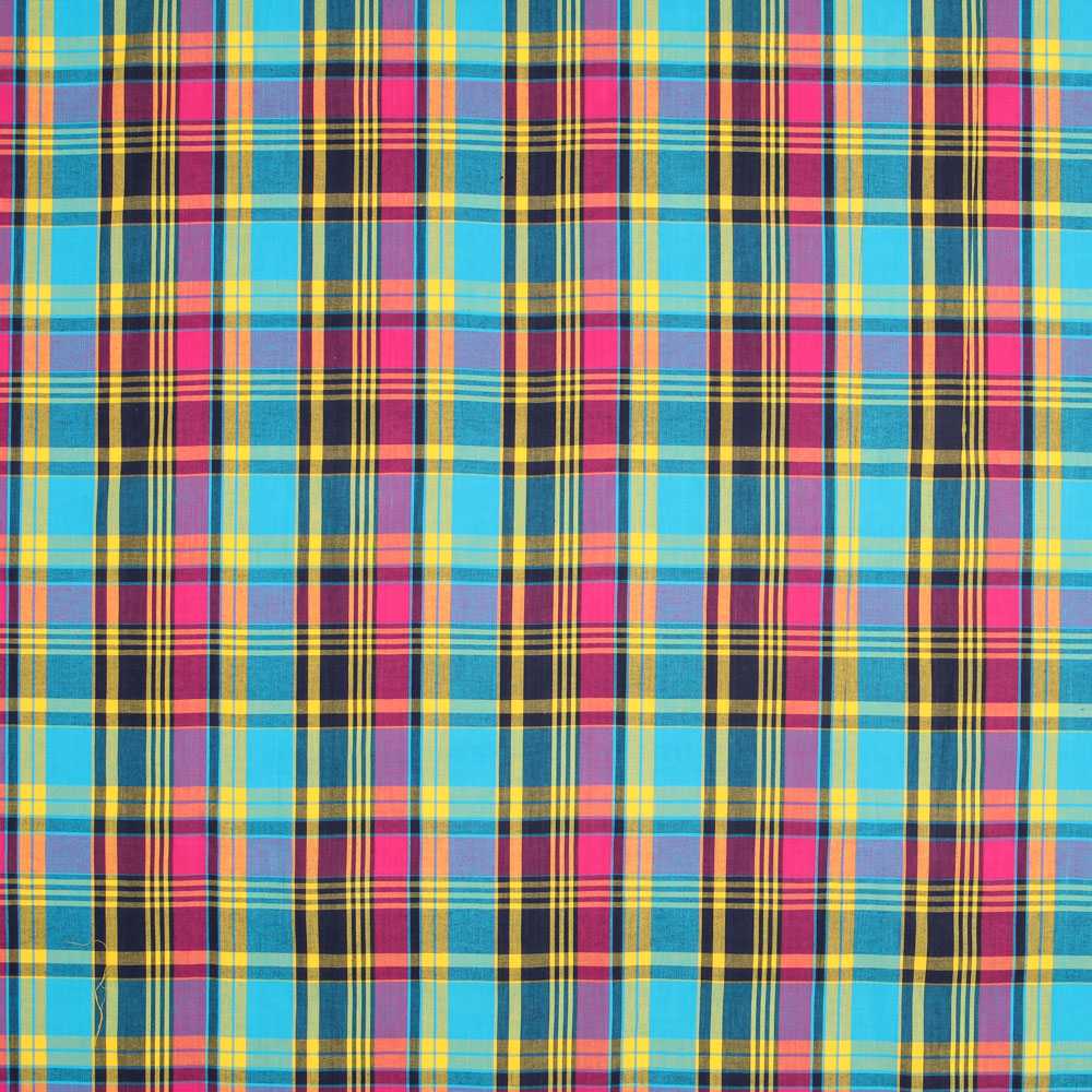 Popelín Camisa Algodón Multicolor Azul - Ribes y Casals