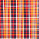 Popelín Camisa Algodón Naranja Azul - Ribes y Casals