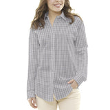 Popelín Camisa Cuadros Gris - Ribes y Casals