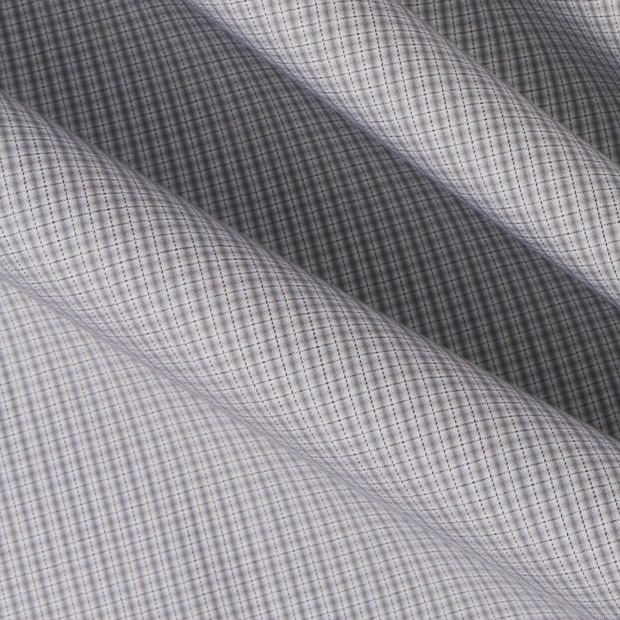 Popelín Camisa Cuadros Gris - Ribes y Casals