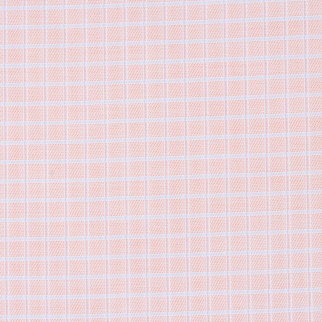 Popelín Camisa Cuadros Salmón - Ribes y Casals