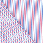 Popelín Camisa Raya Bicolor Roja - Ribes y Casals