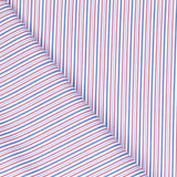 Popelín Camisa Raya Bicolor Roja - Ribes y Casals