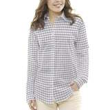 Popelín Camisa Rayas Bicolor Gris - Ribes y Casals