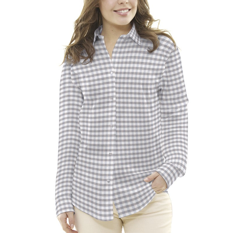 Popelín Camisa Rayas Bicolor Gris - Ribes y Casals