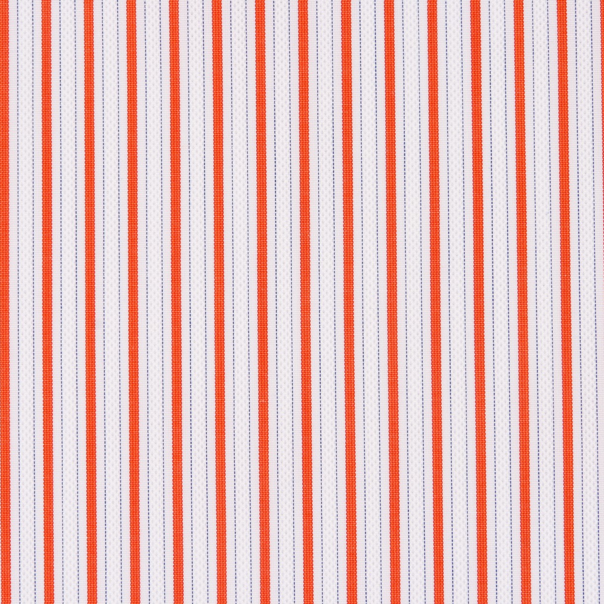 Popelín Camisa Rayas Naranja - Ribes y Casals