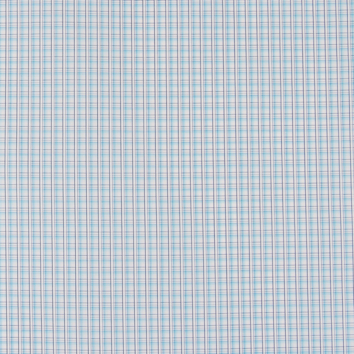 Popelín Camisa Trazos Turquesa - Ribes y Casals