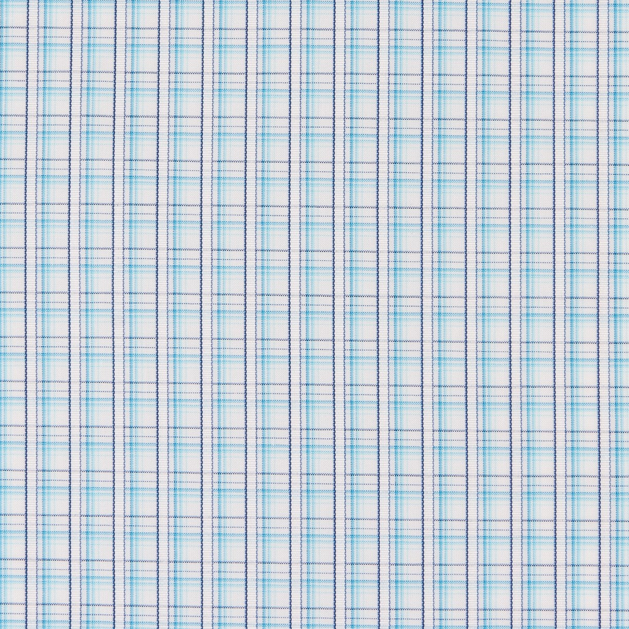 Popelín Camisa Trazos Turquesa - Ribes y Casals