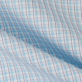 Popelín Camisa Trazos Turquesa - Ribes y Casals