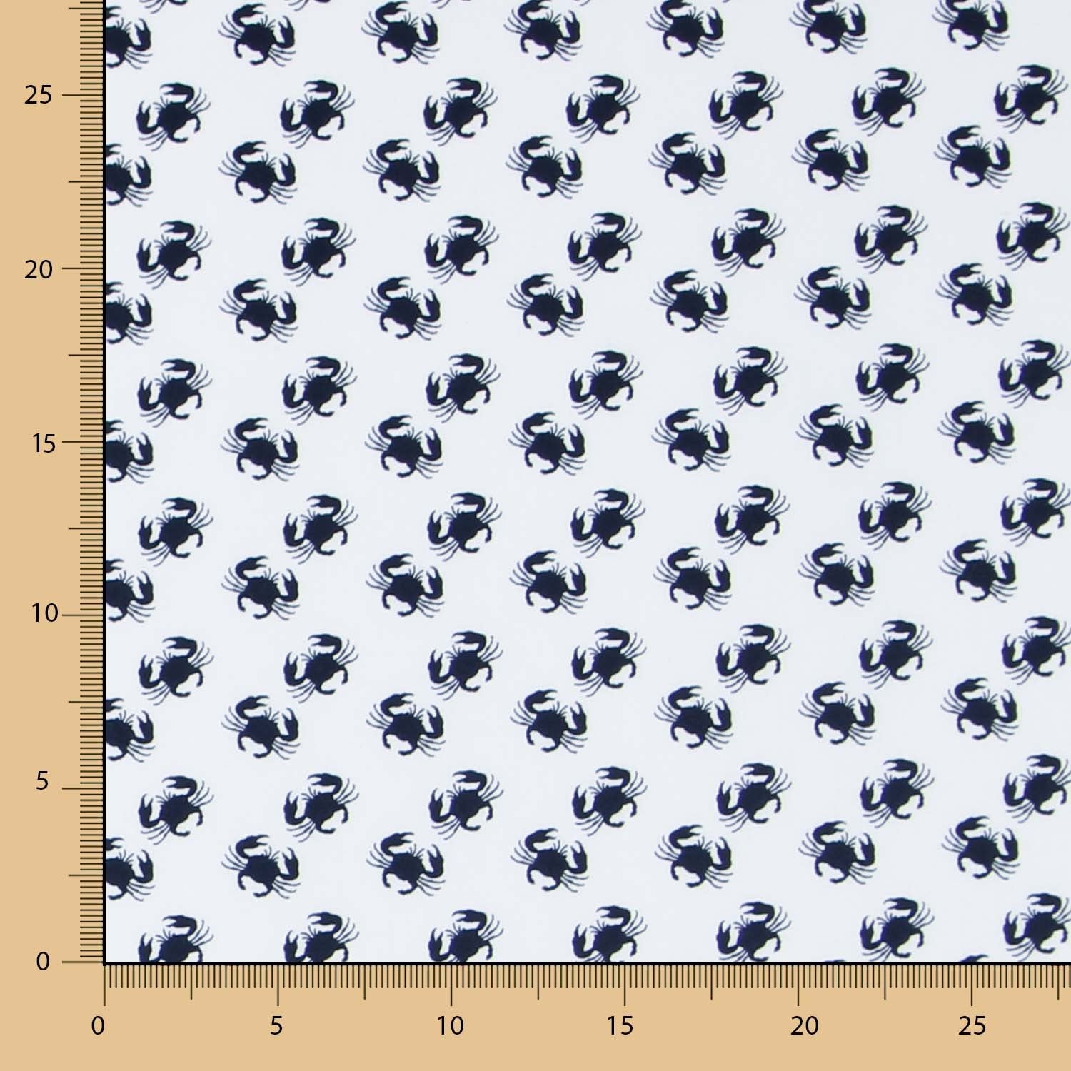 Popelín Cangrejos Blanca - Ribes y Casals