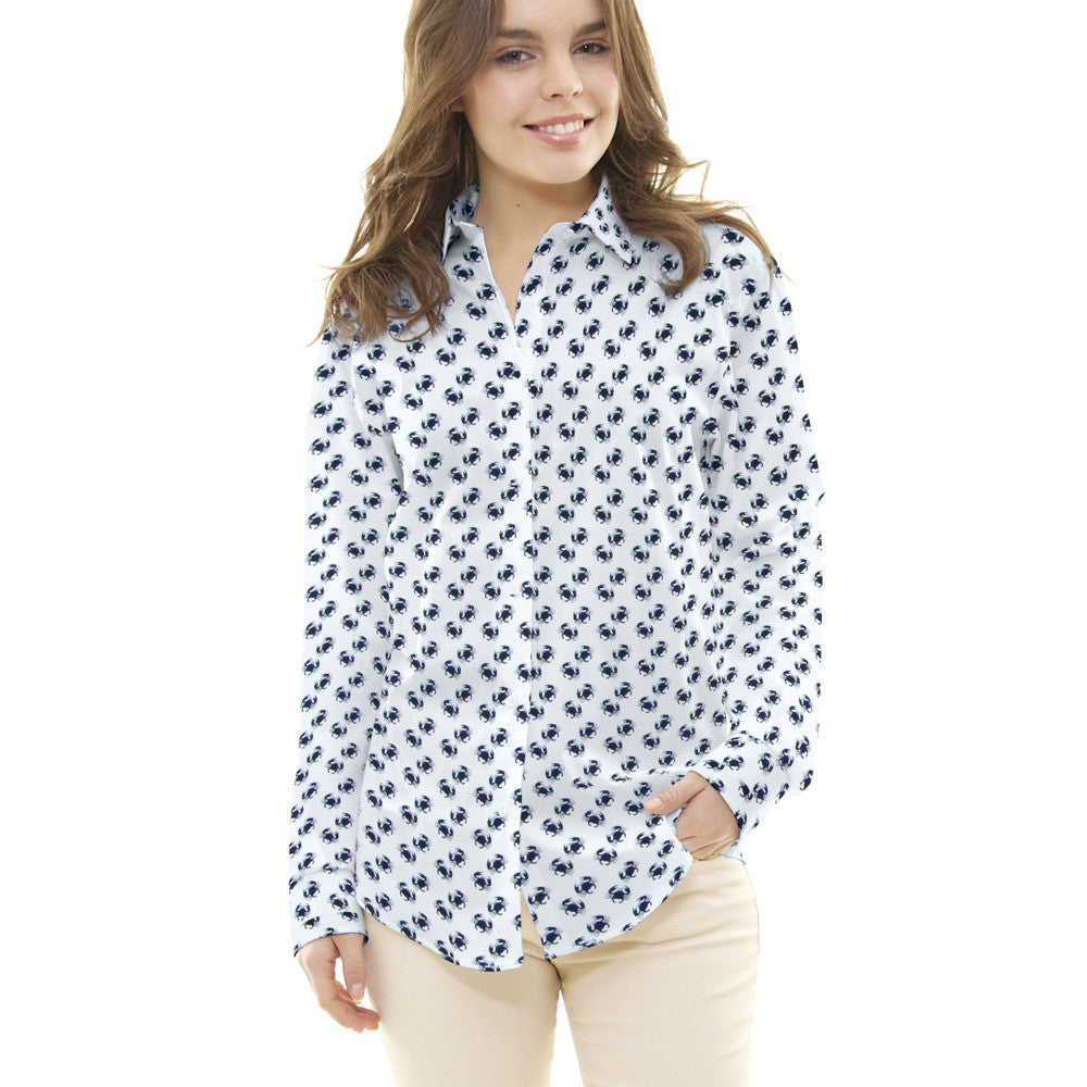 Popelín Cangrejos Blanca - Ribes y Casals