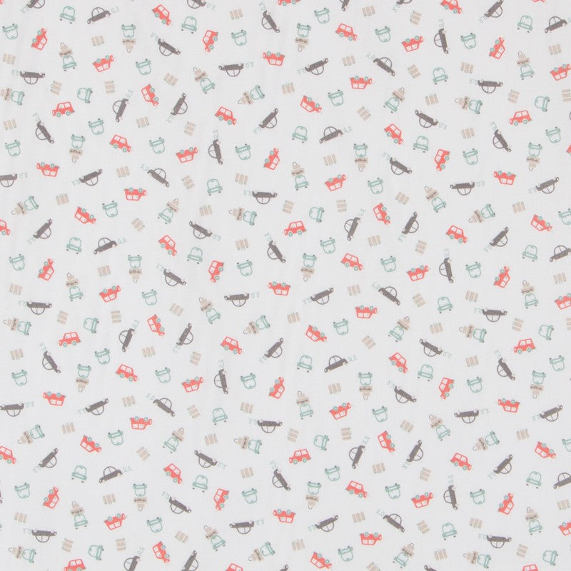 Popelín Cars Naranja - Ribes y Casals