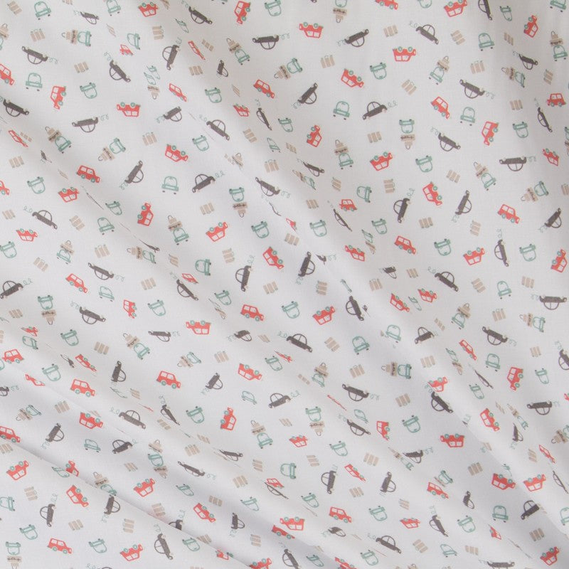 Popelín Cars Naranja - Ribes y Casals