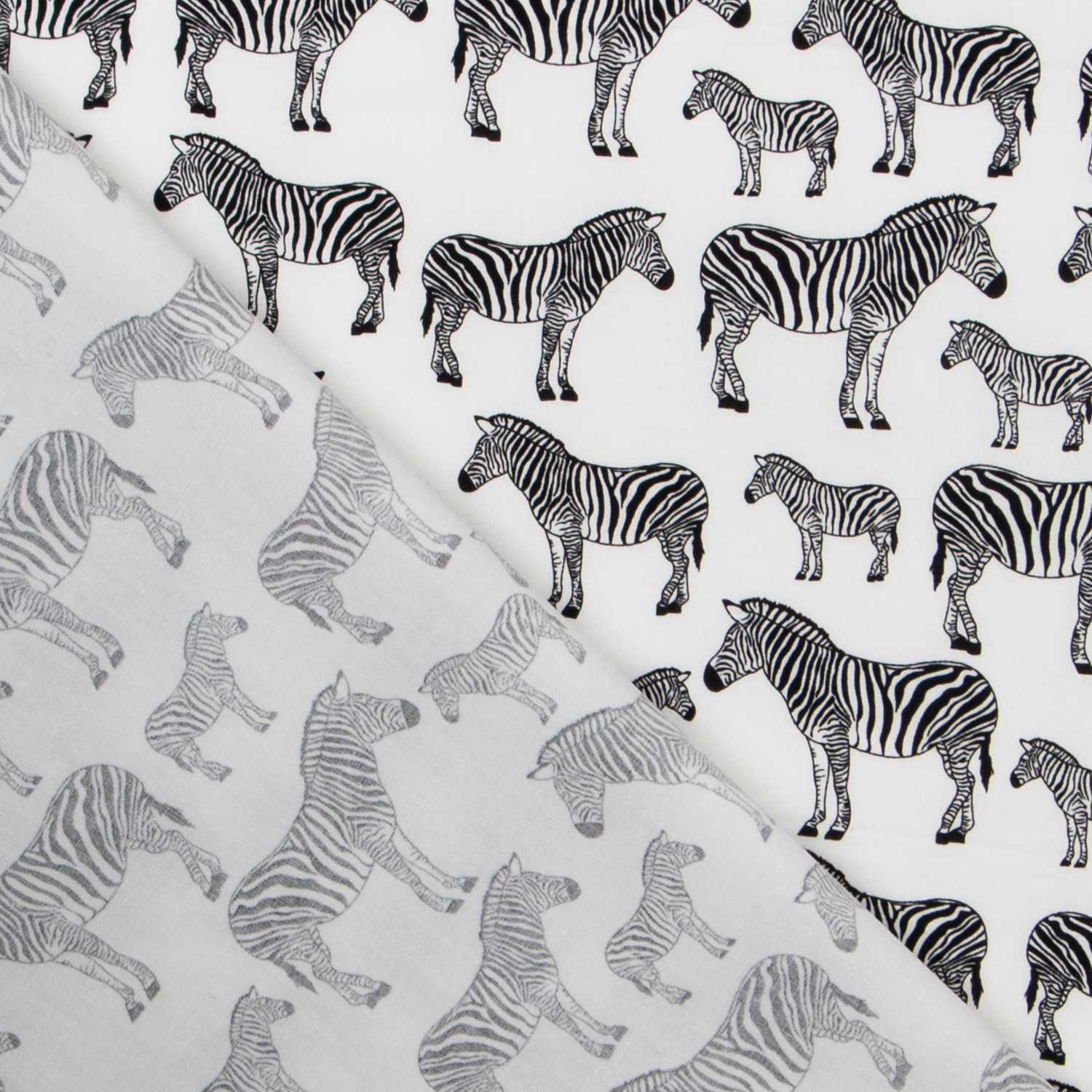 Popelín Cebras Cruda - Ribes y Casals