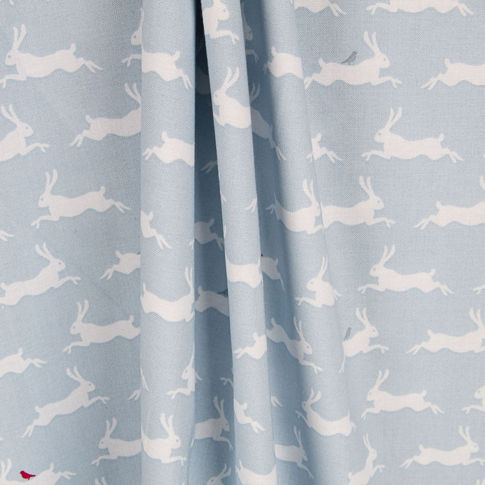 Popelín Conejos Azul - Ribes y Casals