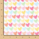 Popelín Corazones Multicolor - Ribes y Casals
