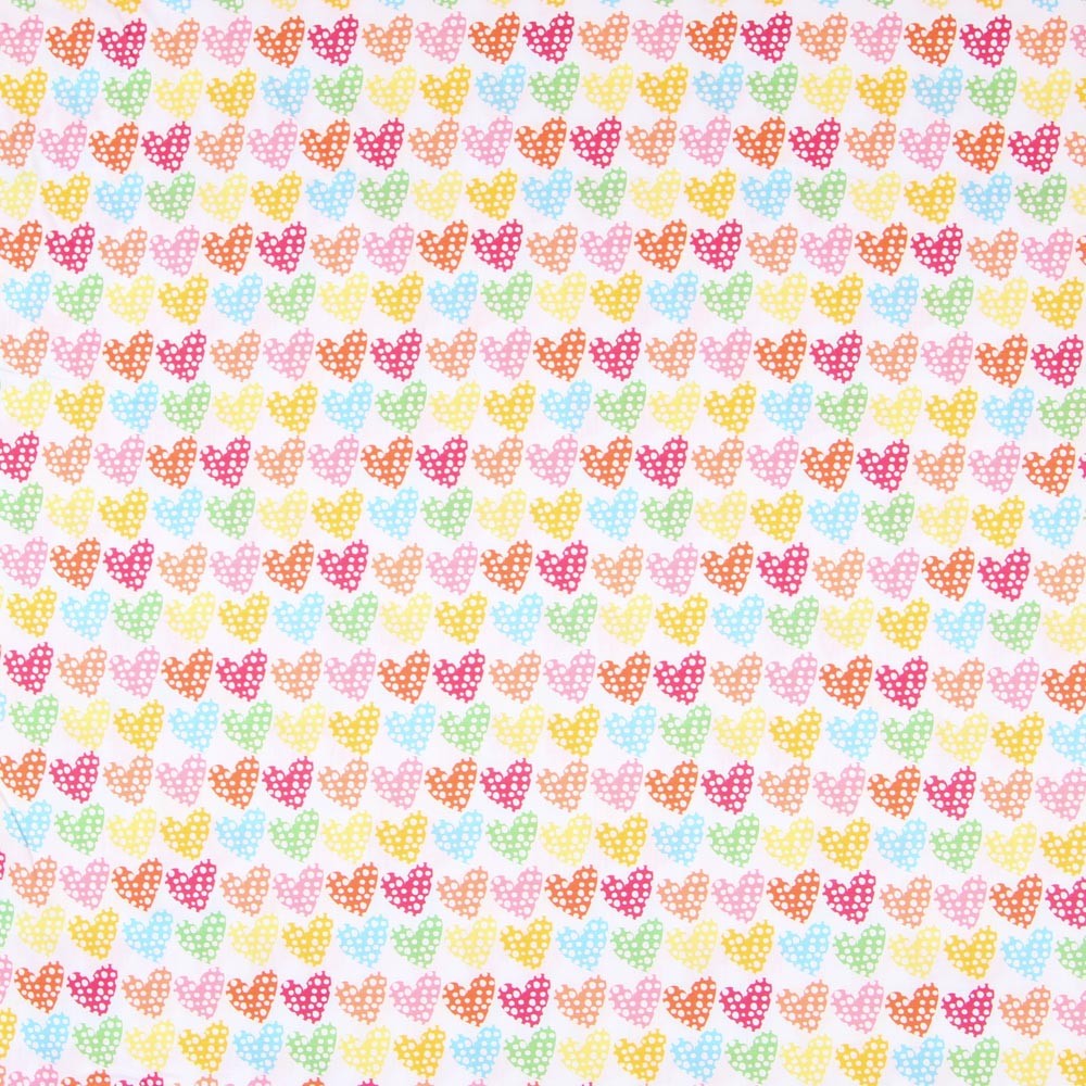 Popelín Corazones Multicolor - Ribes y Casals