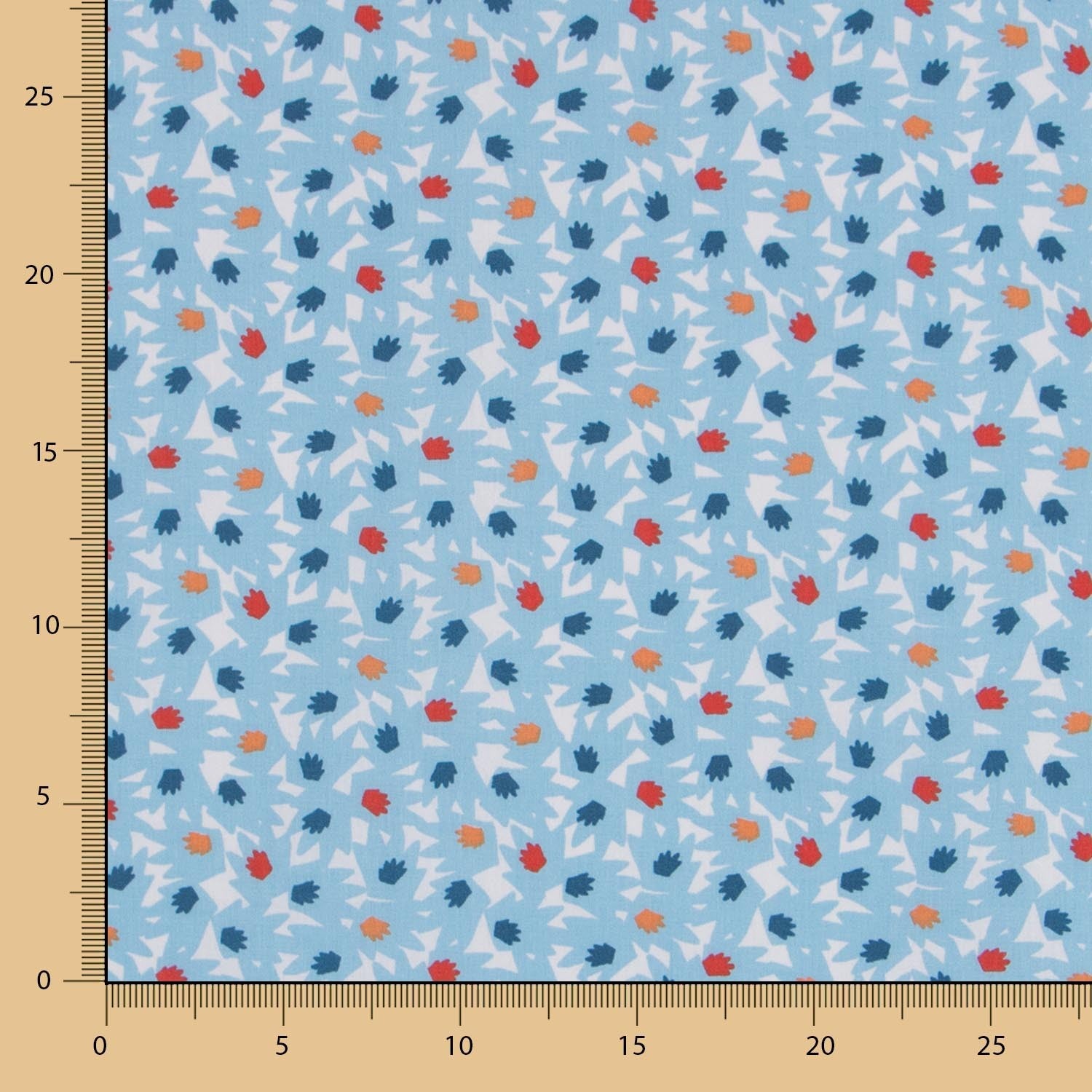 Popelín Crash Azul Celeste - Ribes y Casals