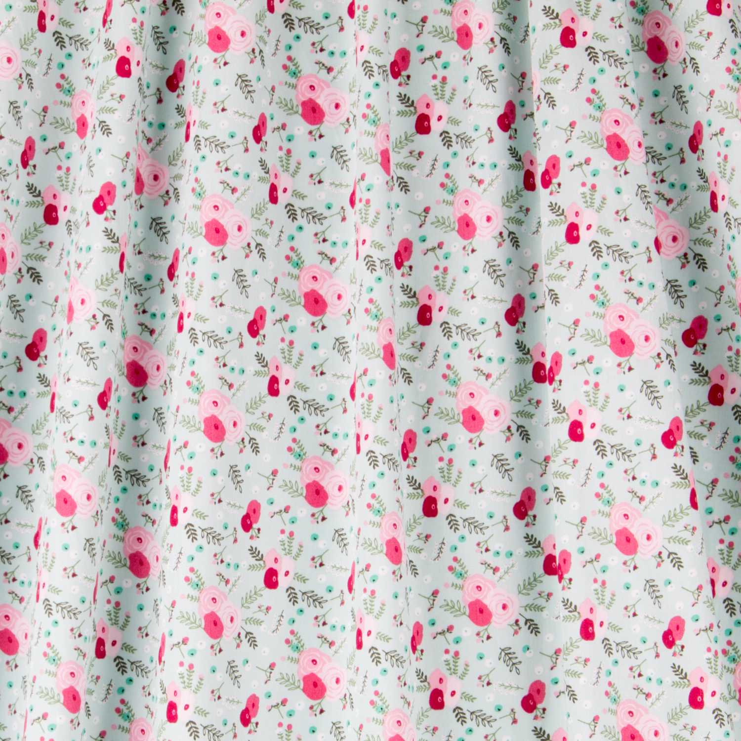 Popelín Cretona Verde Agua - Ribes y Casals