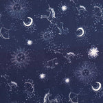 Popelín Cronos Azul Noche - Ribes y Casals