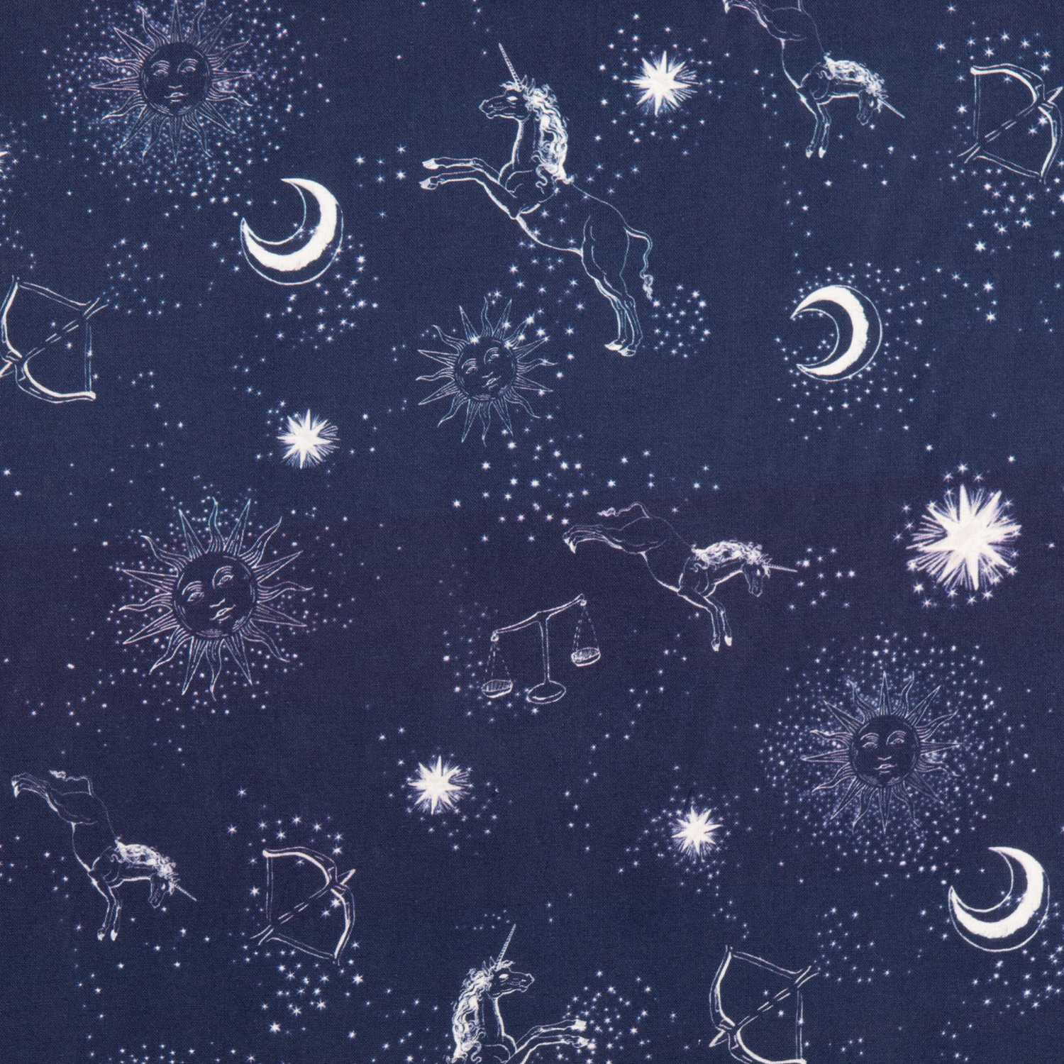 Popelín Cronos Azul Noche - Ribes y Casals