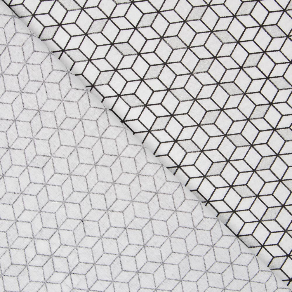 Popelín Cube Plata - Ribes y Casals