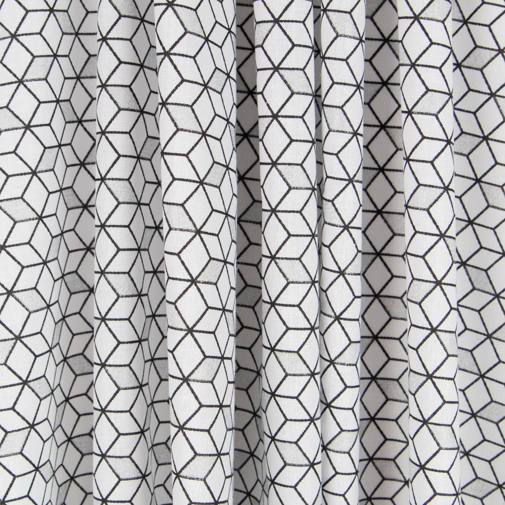 Popelín Cube Plata - Ribes y Casals