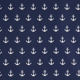 Popelín de Algodón Anclas Navy - Ribes y Casals