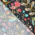 Popelín de Algodón Ancolie Negra - Ribes y Casals