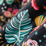 Popelín de Algodón Ancolie Negra - Ribes y Casals