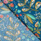 Popelín de Algodón Ancolie Petróleo - Ribes y Casals