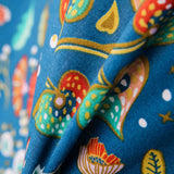 Popelín de Algodón Ancolie Petróleo - Ribes y Casals