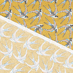 Popelín de Algodón Birds Ocre - Ribes y Casals