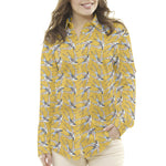 Popelín de Algodón Birds Ocre - Ribes y Casals