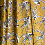 Popelín de Algodón Birds Ocre - Ribes y Casals